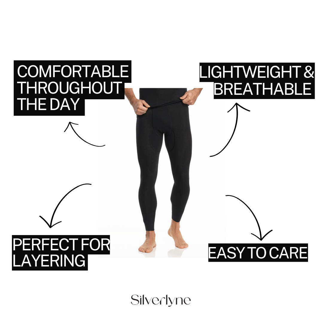 Cashmere and Silk | Base layer pants (Men's) Silverlyne