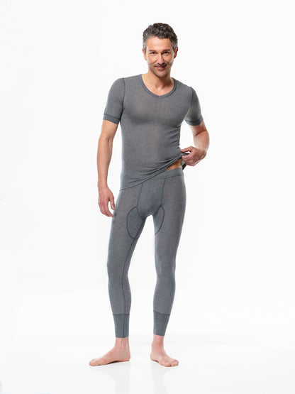 Cashmere and Silk | Short sleeve base layer shirt (Men's) Silverlyne