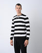 Casual Men's Knitwear with Dual-Tone Stripe Detail Withinblack