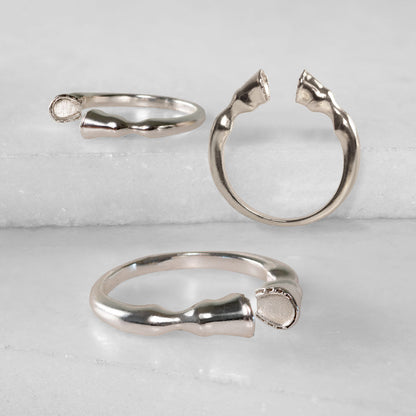 Cavallo - Horse Hooves Equestrian Ring in Silver Urban-Equestrian