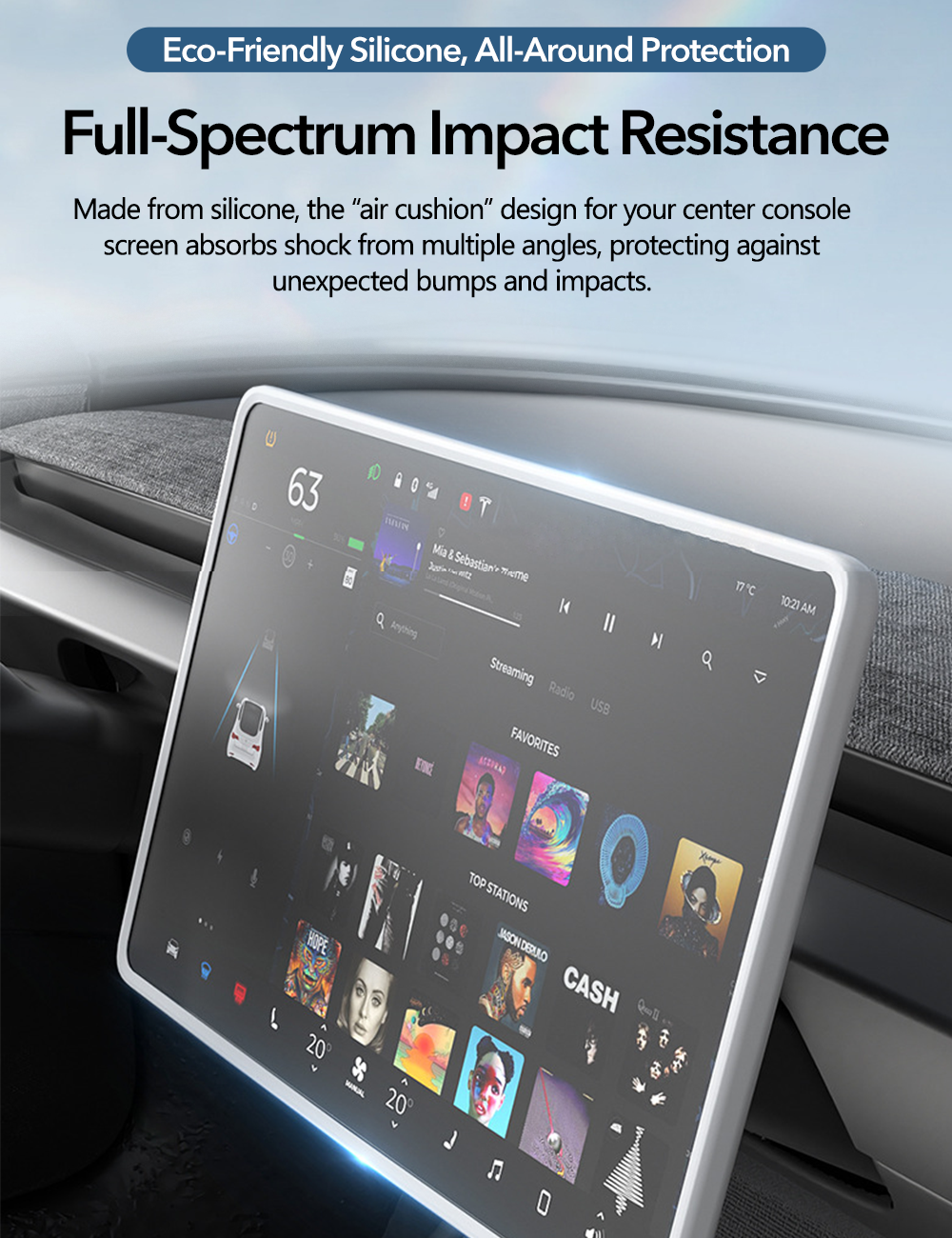 Central Screen Protector Frame for Tesla Model 3 Highland & New Model Y Tesery Official Store