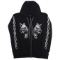 Cerberus Zip Up Hoodie Black