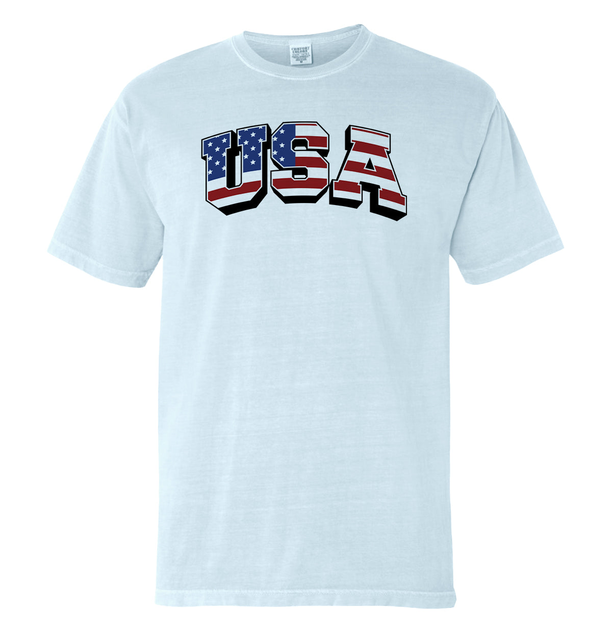 USA Flag Lettering (Front) Shield Republic