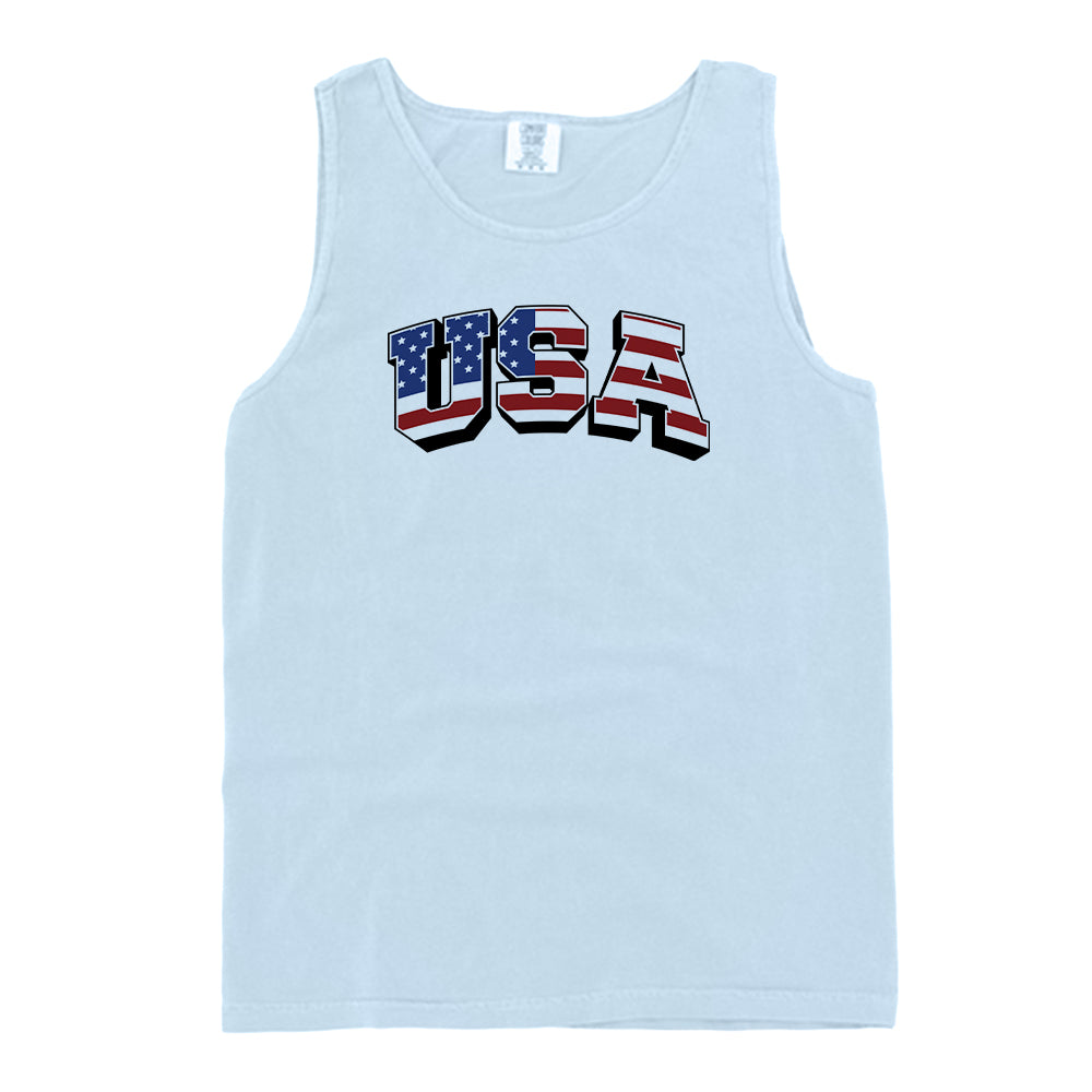 USA Flag Lettering (Front) Shield Republic