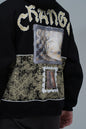 "Change" Panelled Hoodie Withinblack