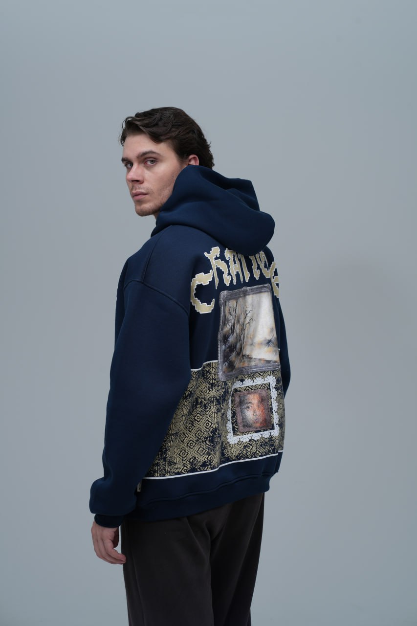"Change" Panelled Hoodie Withinblack