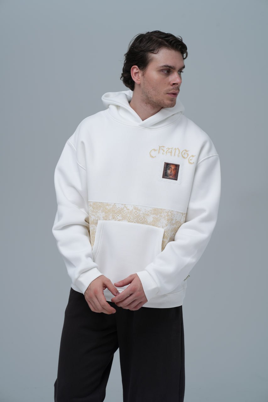 "Change" Panelled Hoodie Withinblack