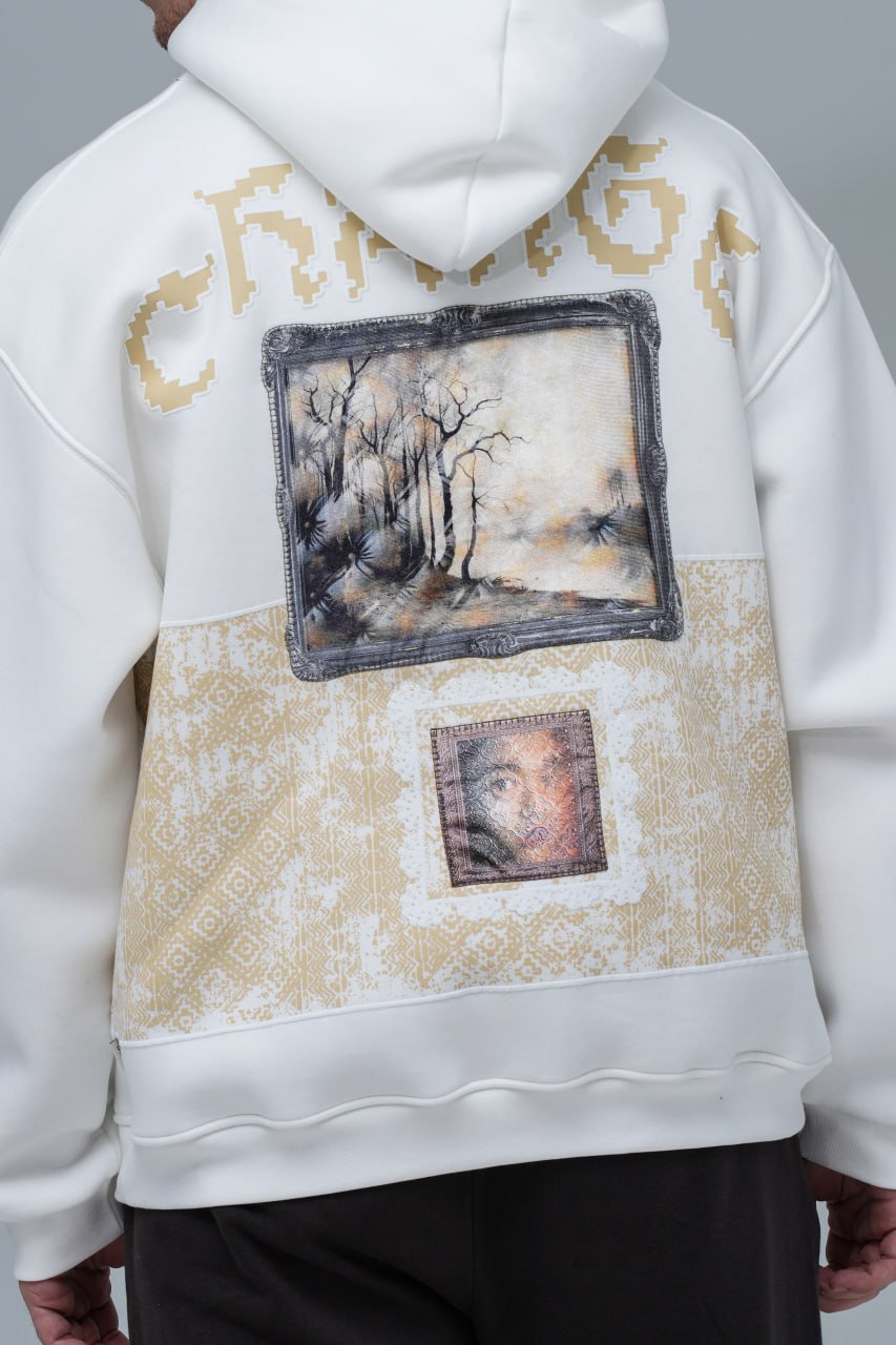 "Change" Panelled Hoodie Withinblack