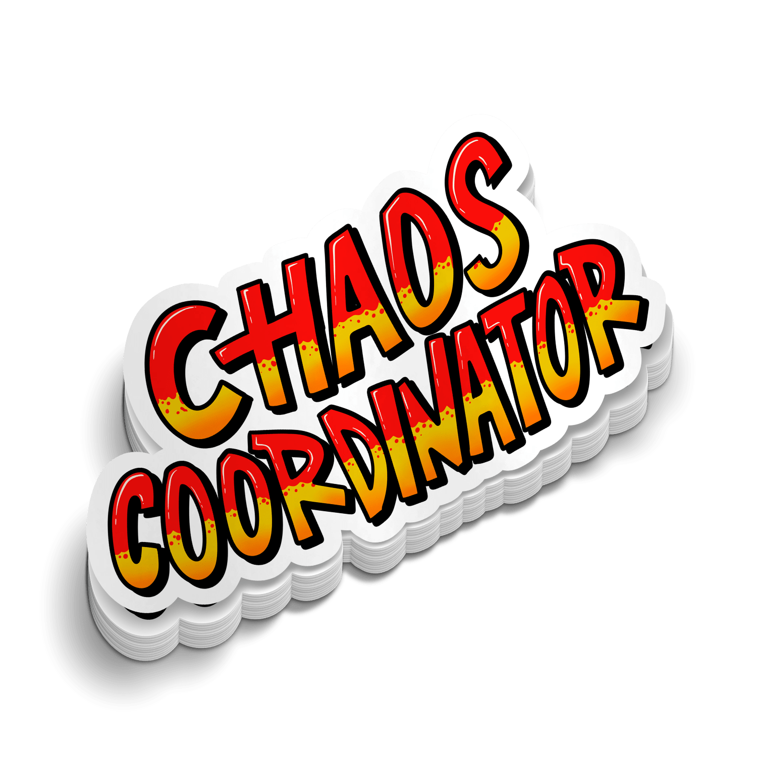Chaos Coordinator - Hard Hat Decal Armed American Supply