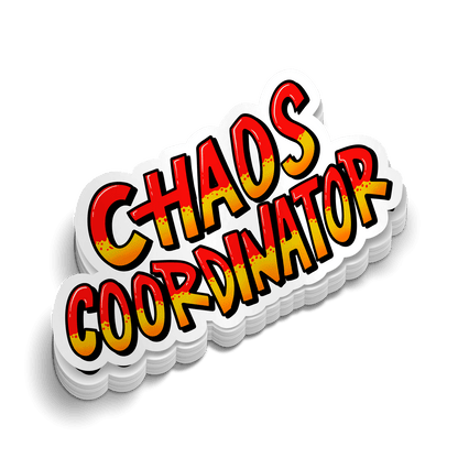 Chaos Coordinator - Hard Hat Decal Armed American Supply