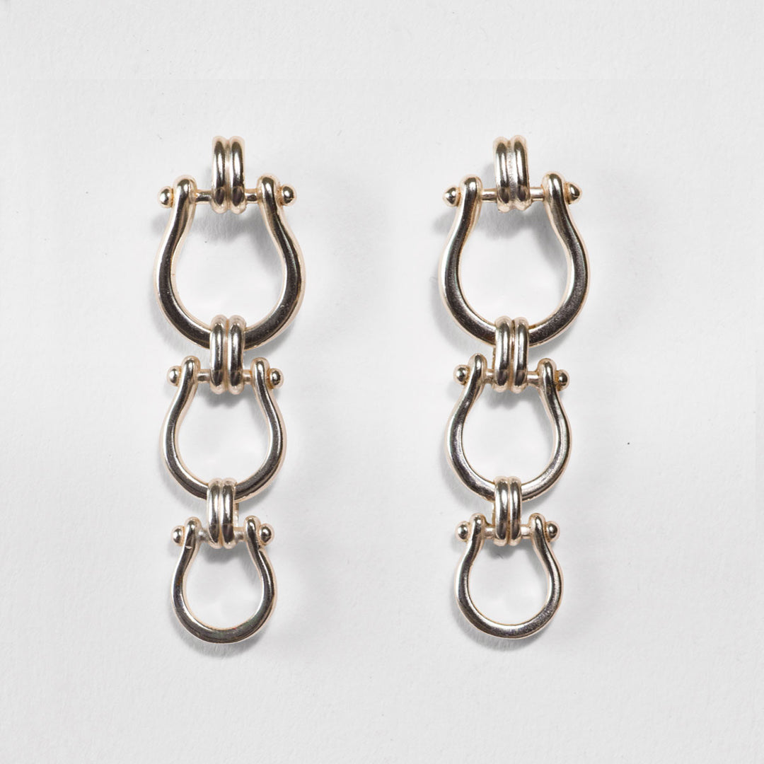 Chapelle - Horseshoe Link Equestrian Bracelet in Silver Urban-Equestrian