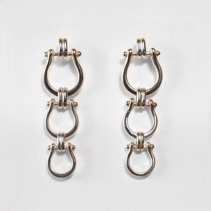 Chapelle - Horseshoe Link Equestrian Bracelet in Silver Urban-Equestrian