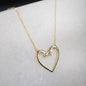 Charmed - Mossanite Equestrian Horseshoe Nail Head Necklace in Gold Urban-Equestrian