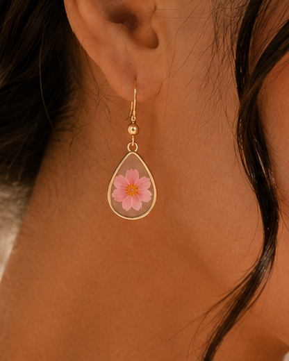 Wildflower Gold Dangle Earrings Village Thrive