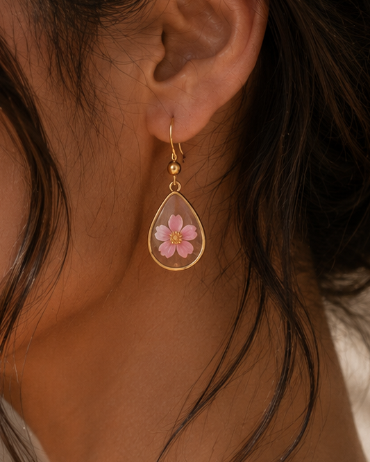 Wildflower Gold Dangle Earrings Village Thrive
