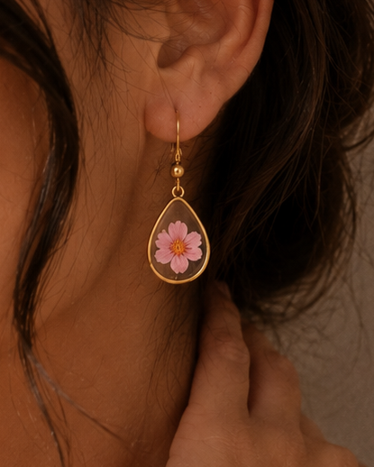 Wildflower Gold Dangle Earrings Village Thrive