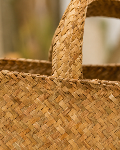 Isla Woven Tote Bag Village Thrive