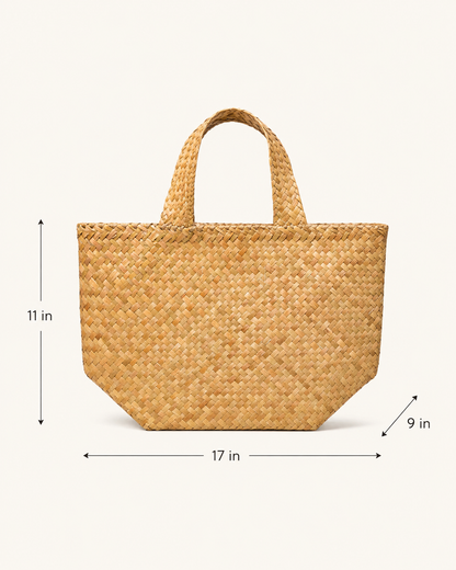 Isla Woven Tote Bag Village Thrive