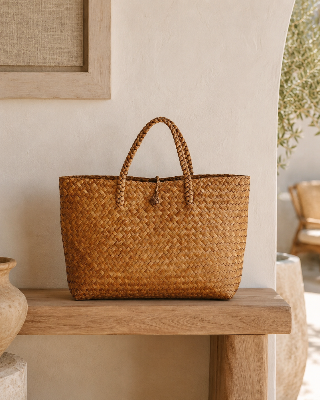 Isla Woven Purse Village Thrive