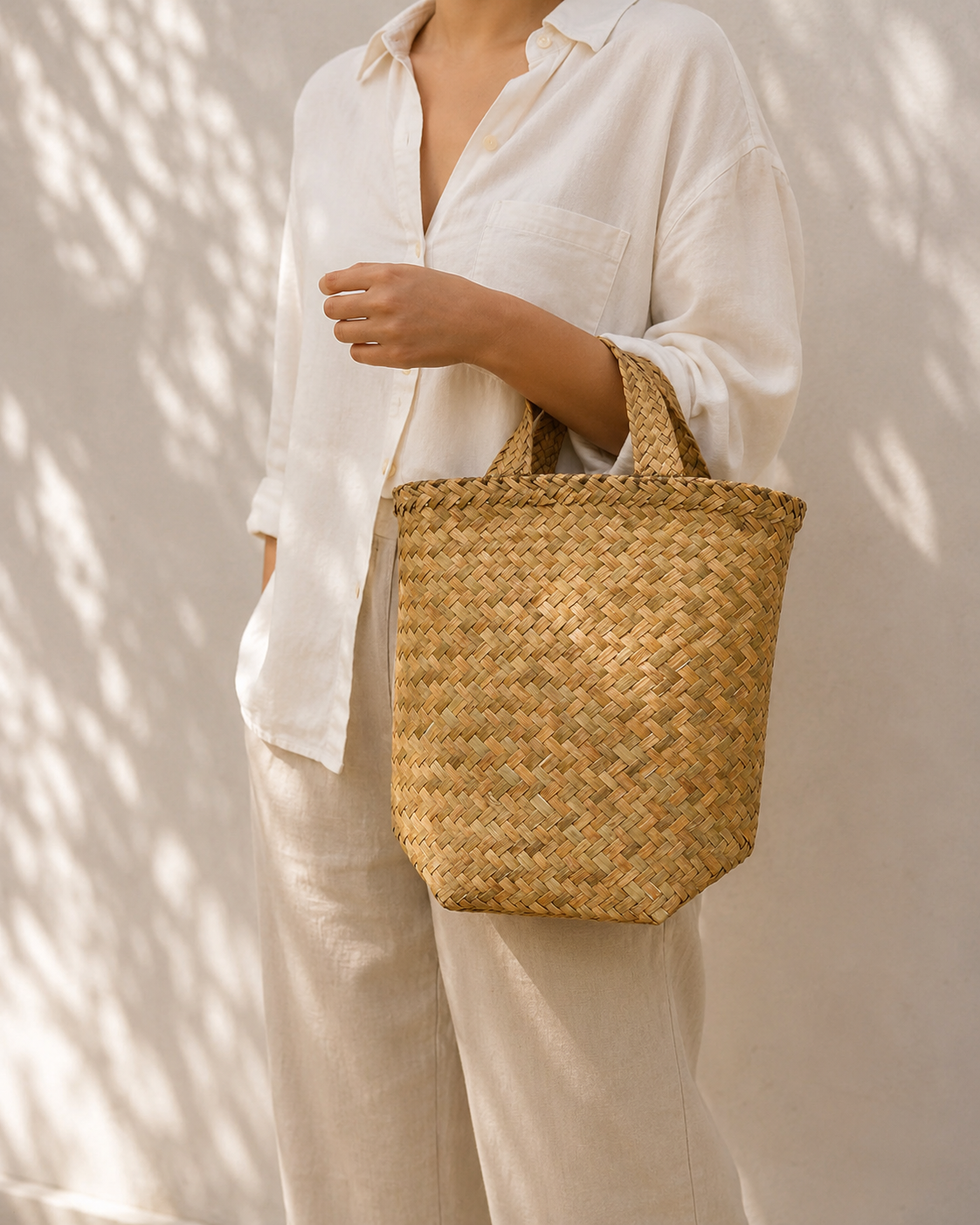 Isla Woven Handbag Village Thrive