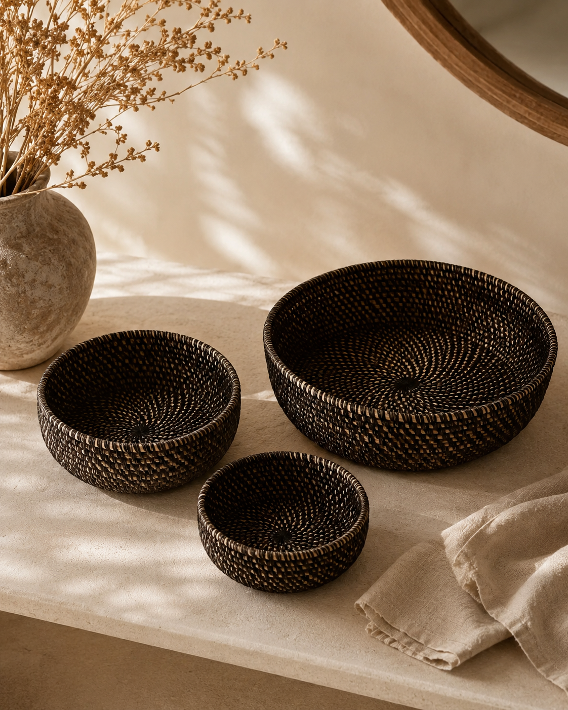 Tiga Woven Nesting Bowls Village Thrive