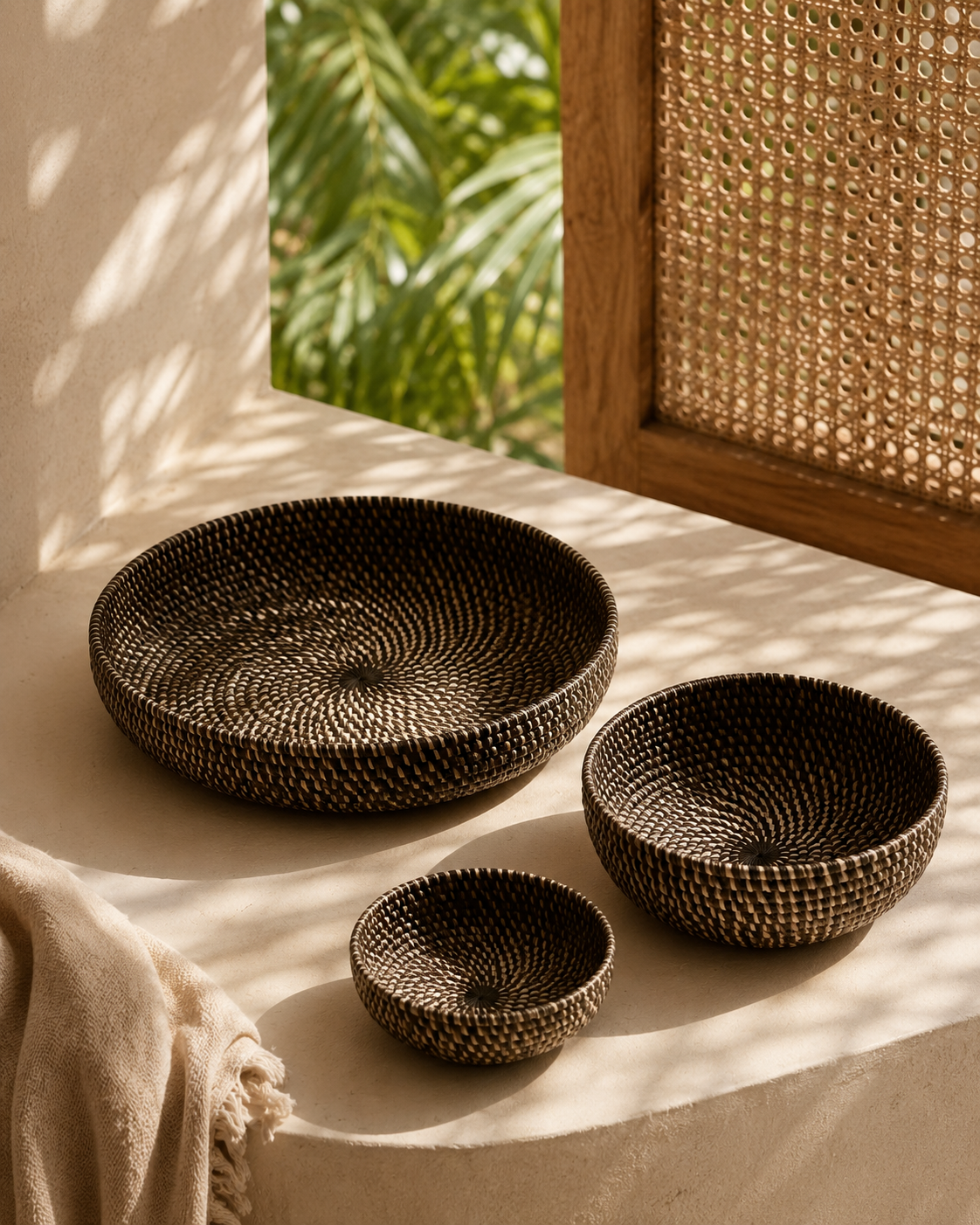 Tiga Woven Nesting Bowls Village Thrive