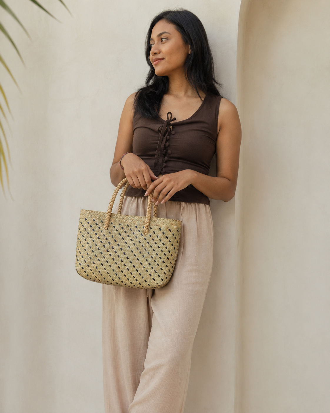 Cove Rattan Beach Tote Bag Village Thrive