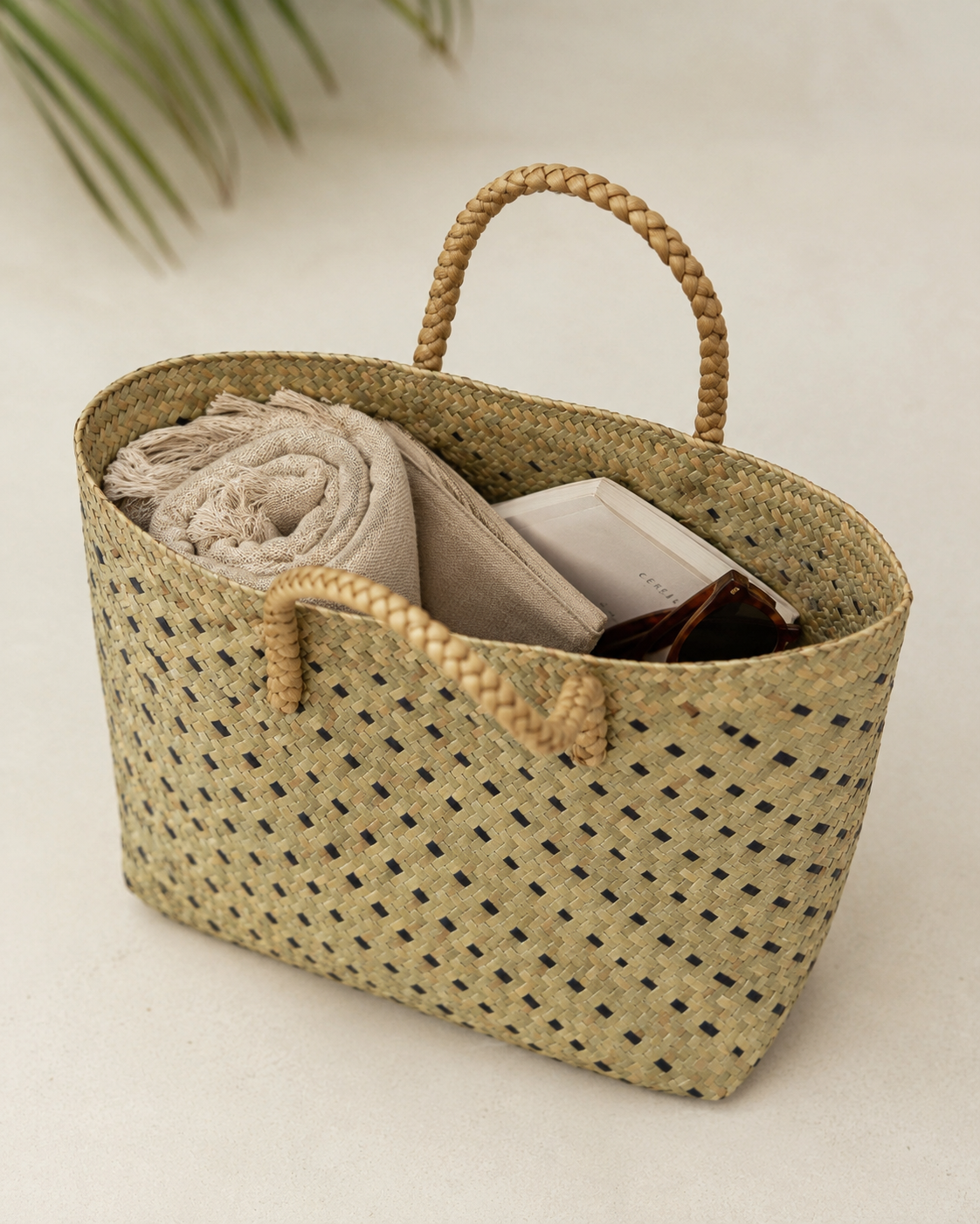 Cove Rattan Beach Tote Bag Village Thrive