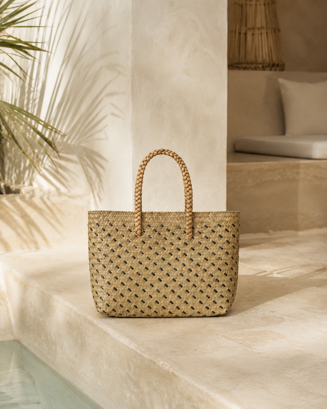 Cove Rattan Beach Tote Bag Village Thrive