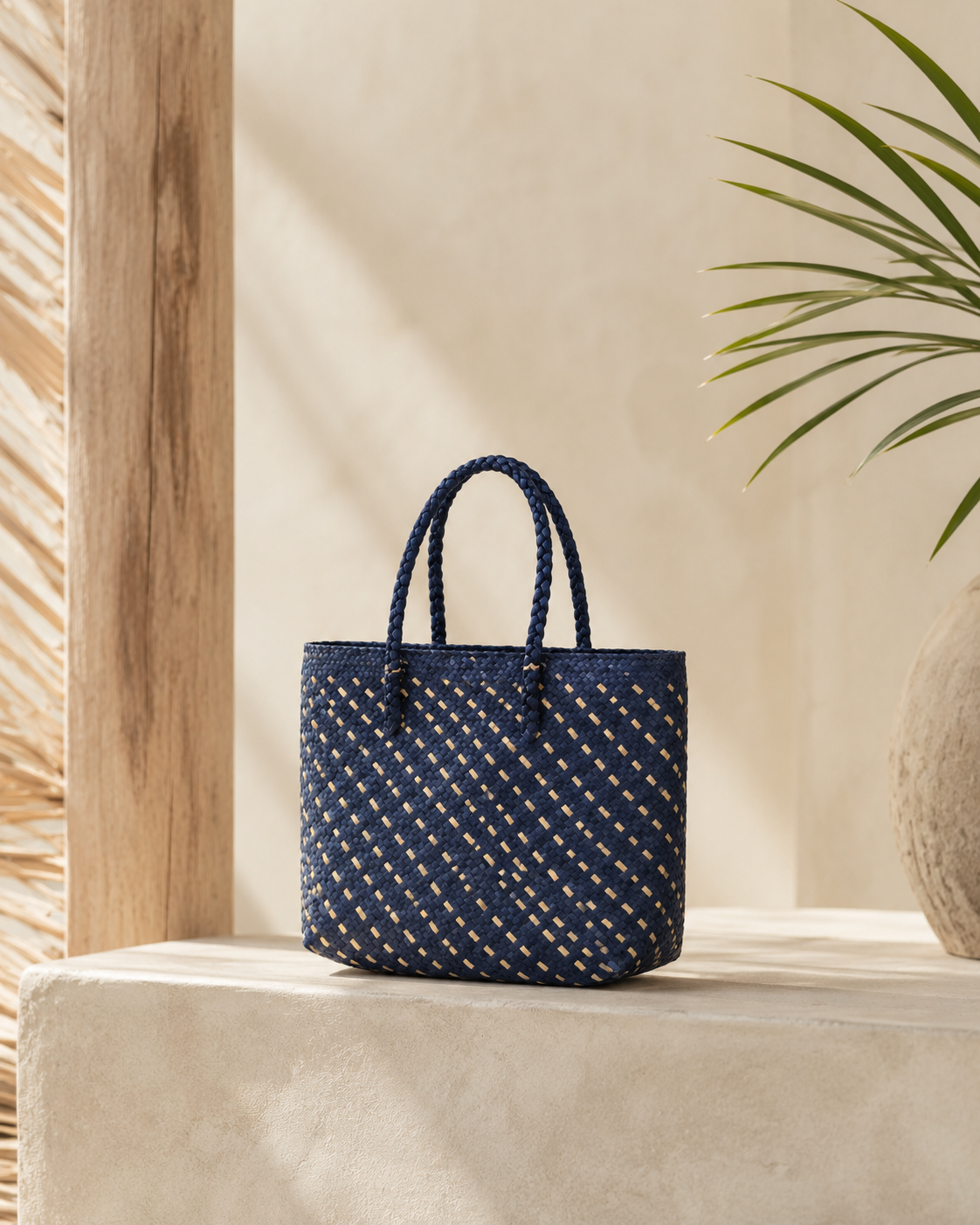 Cove Rattan Beach Tote Bag Village Thrive