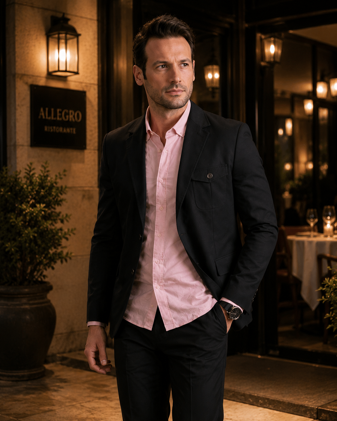 The Bespoke Blazer (Classic Black) Bright Moons