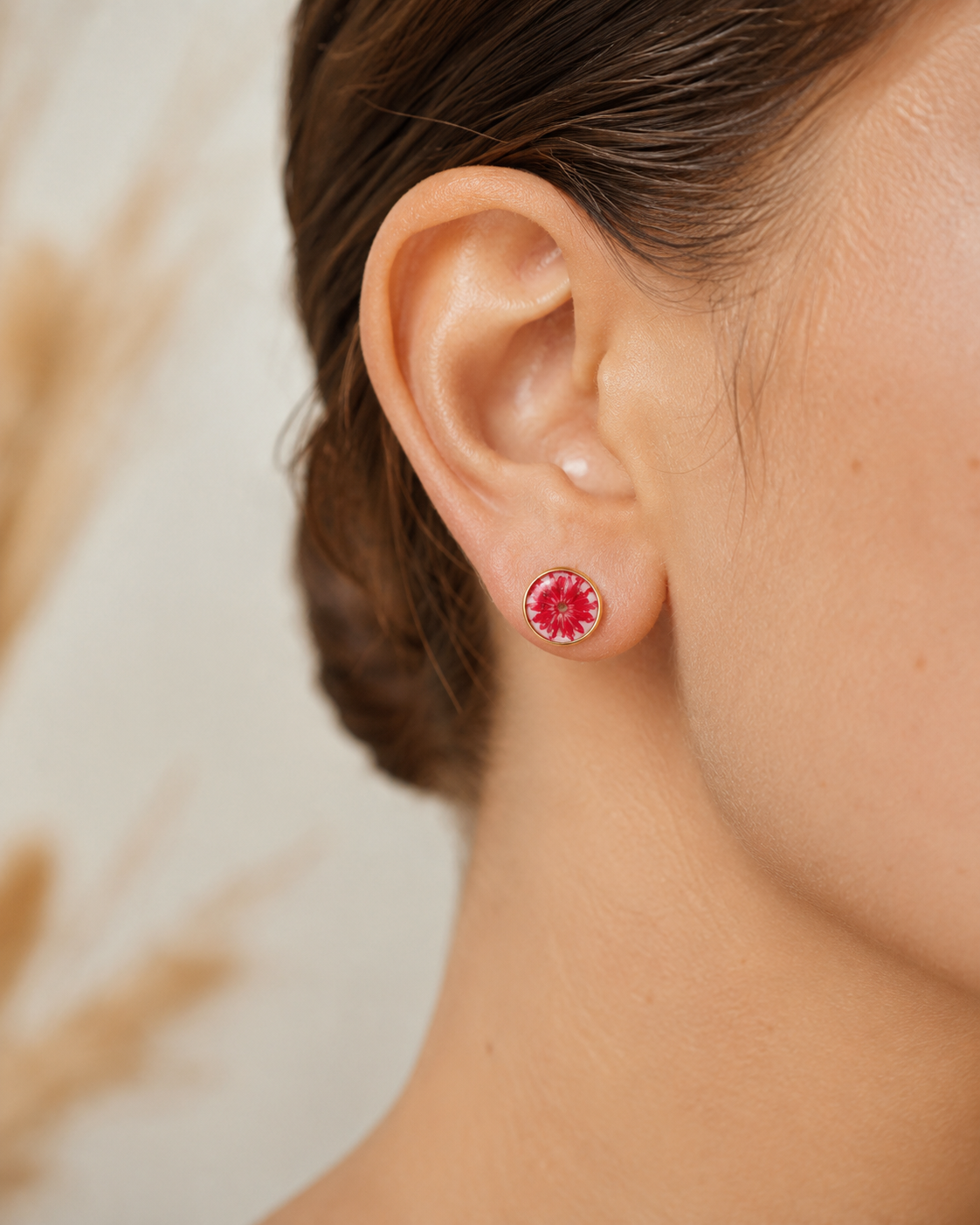Wildflower Gold Stud Earrings Village Thrive