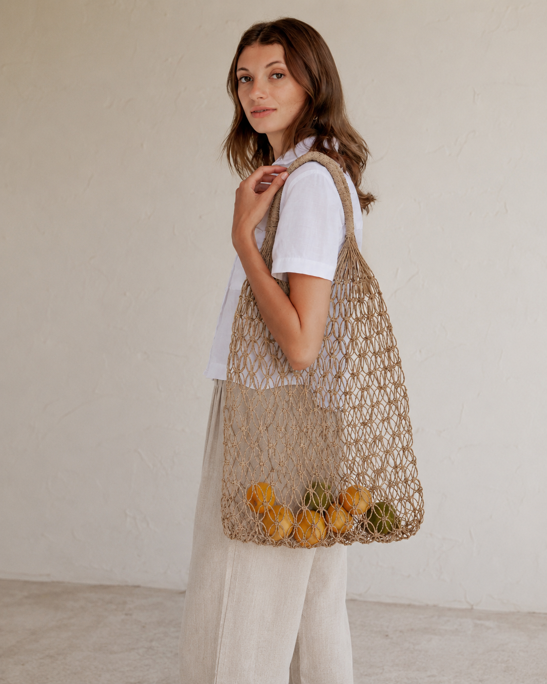 Natural Net Market Tote Village Thrive