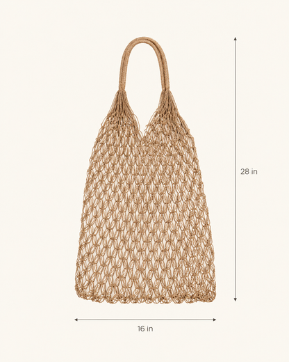 Natural Net Market Tote Village Thrive