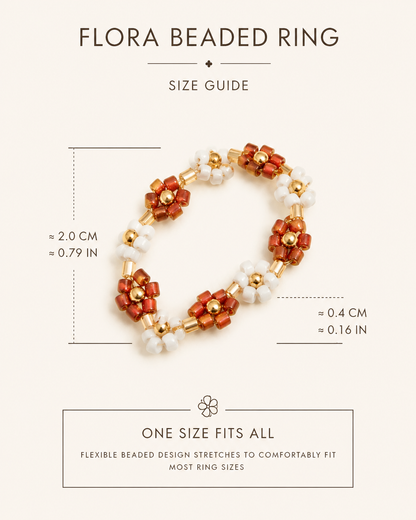 Flora Beaded Ring Village Thrive