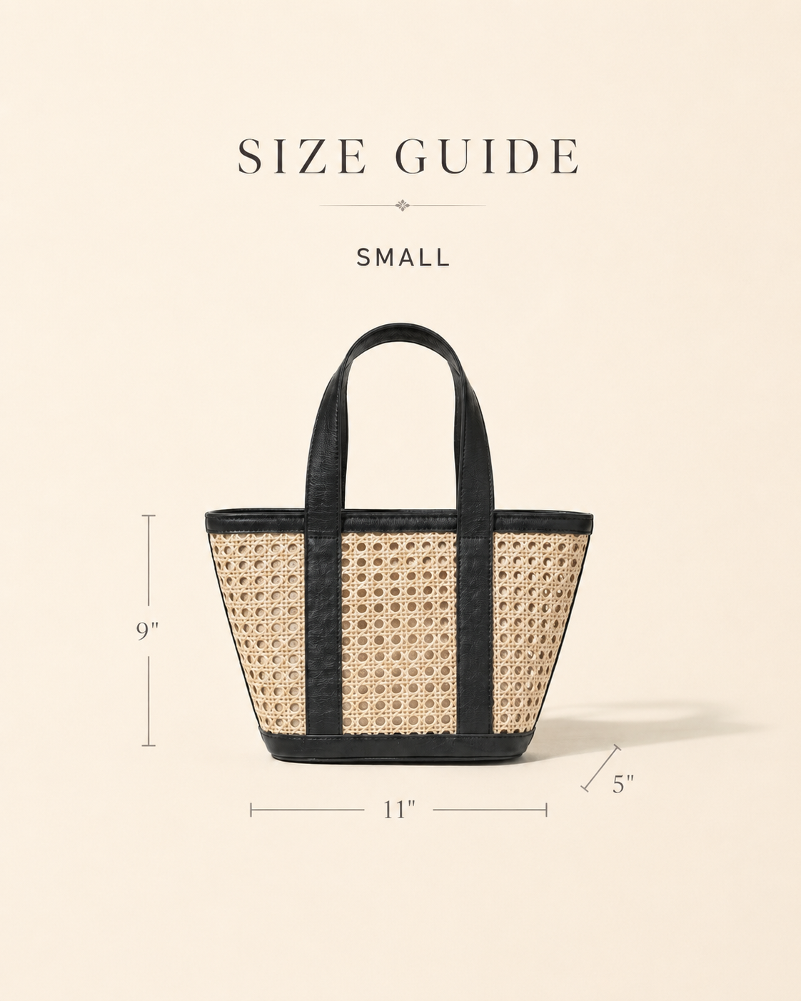 Raja Leather and Cane Carryall Bag Village Thrive
