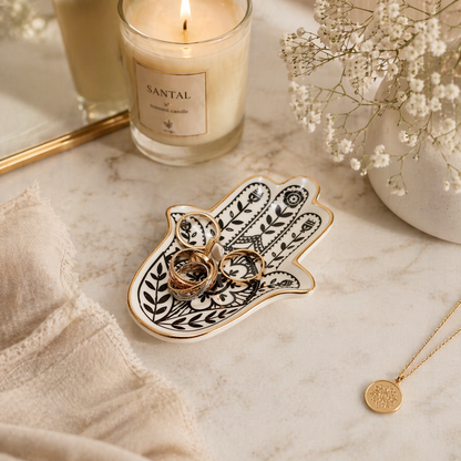 Sacred Hamsa Trinket Tray Fitkitty Culture Athleisure Wear, Yoga Wear & Women's Clothing