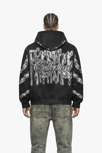 Prestige Drippy Hoodie - Black Denim Exchange