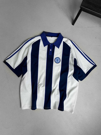 Chelsea FC Polo Shirt - Vintage Football Polo - Retro Soccer Style Withinblack