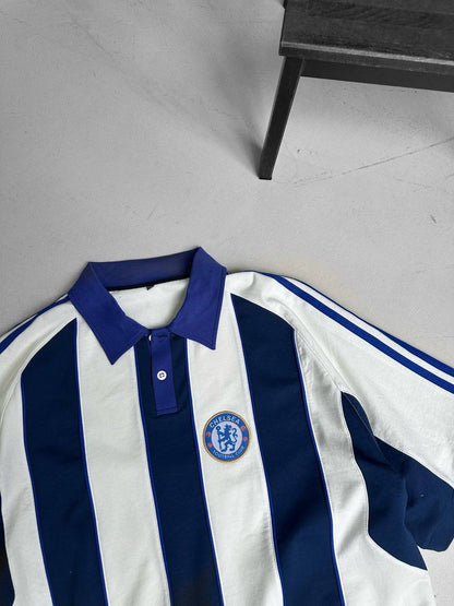 Chelsea FC Polo Shirt - Vintage Football Polo - Retro Soccer Style Withinblack