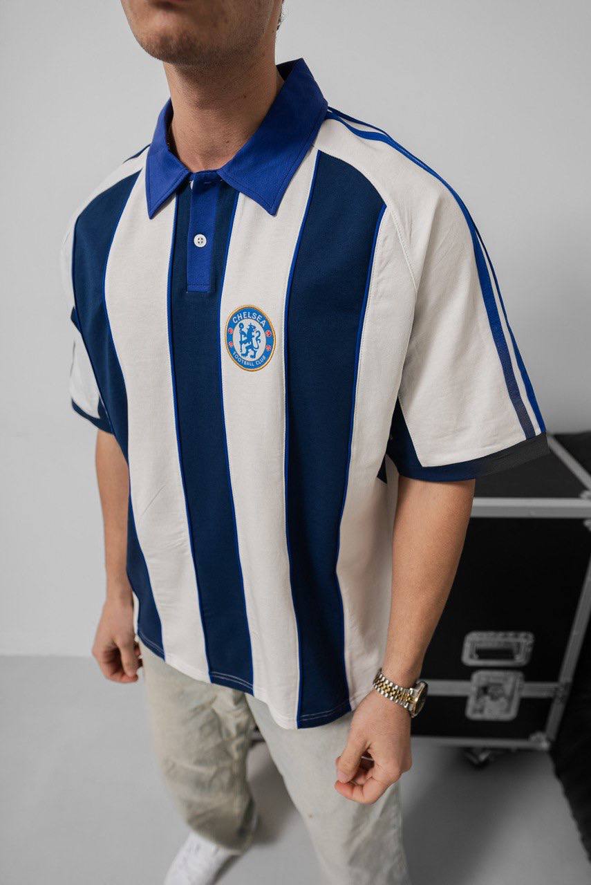 Chelsea FC Polo Shirt - Vintage Football Polo - Retro Soccer Style Withinblack
