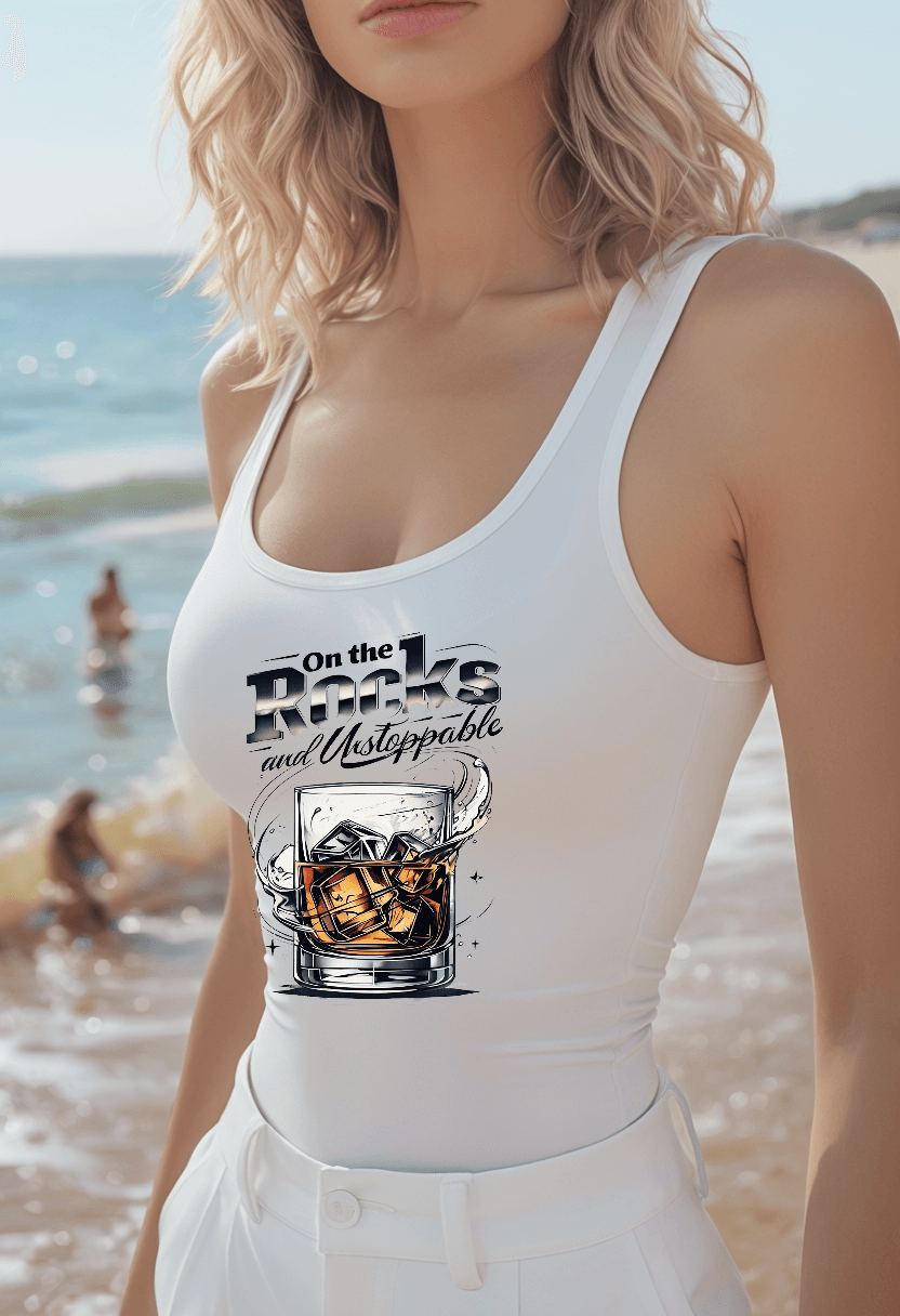 On the Rocks and Unstoppable Womens Racer Back Tank Top Country in My Heart