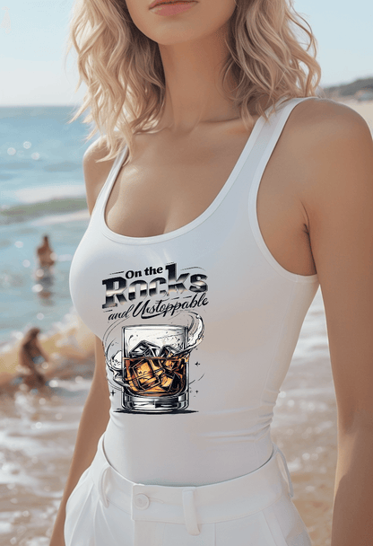 On the Rocks and Unstoppable Womens Racer Back Tank Top Country in My Heart