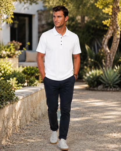 Buki Cinqo Polo - White Buki