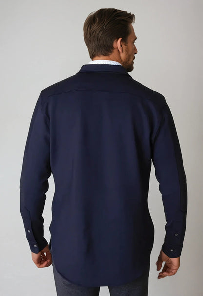City CPO Shirt Jacket - Navy Buki
