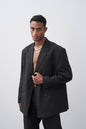 Classic Double Breasted Blazer Suit Withinblack
