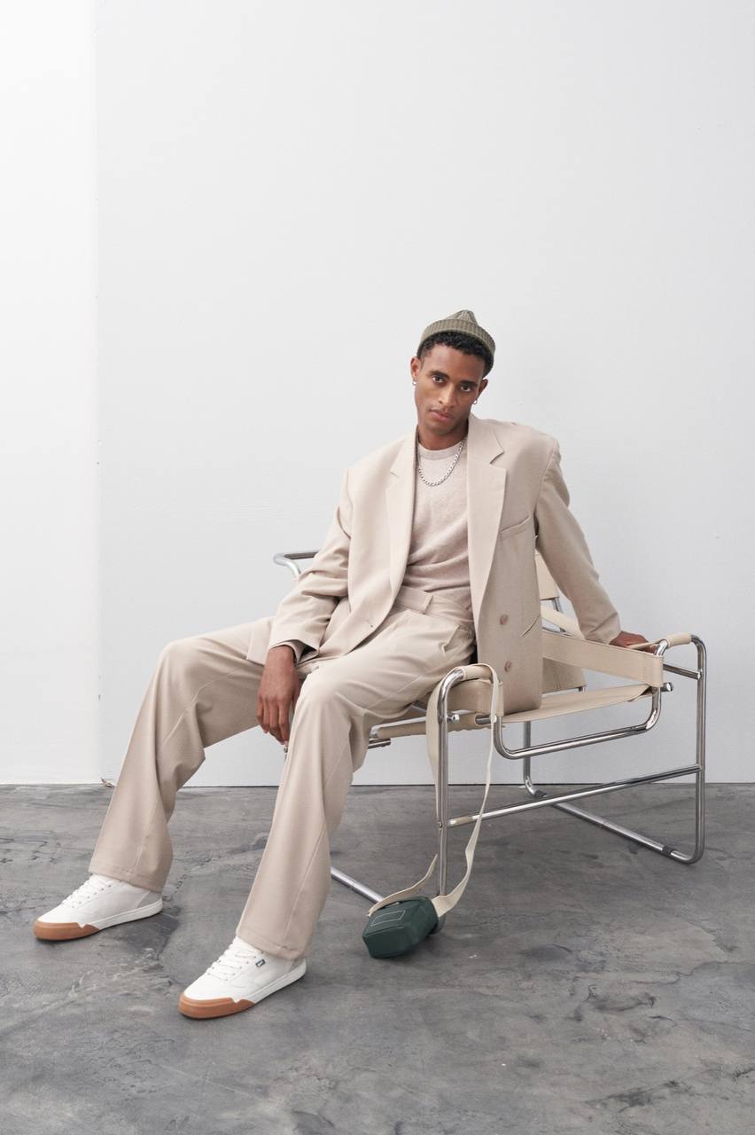 Classic Double Breasted Blazer Suit Withinblack
