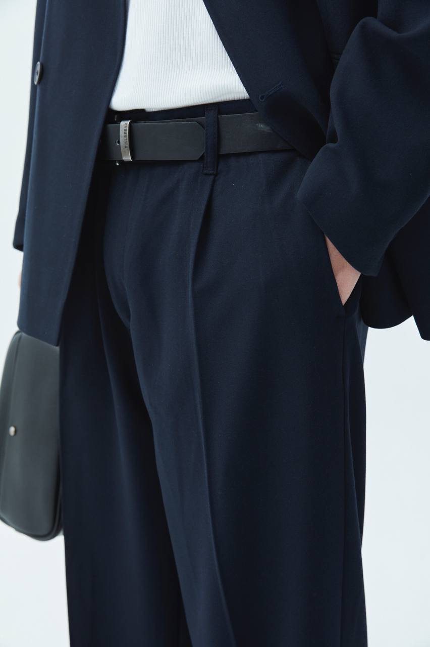 Classic Double Breasted Blazer Suit Withinblack