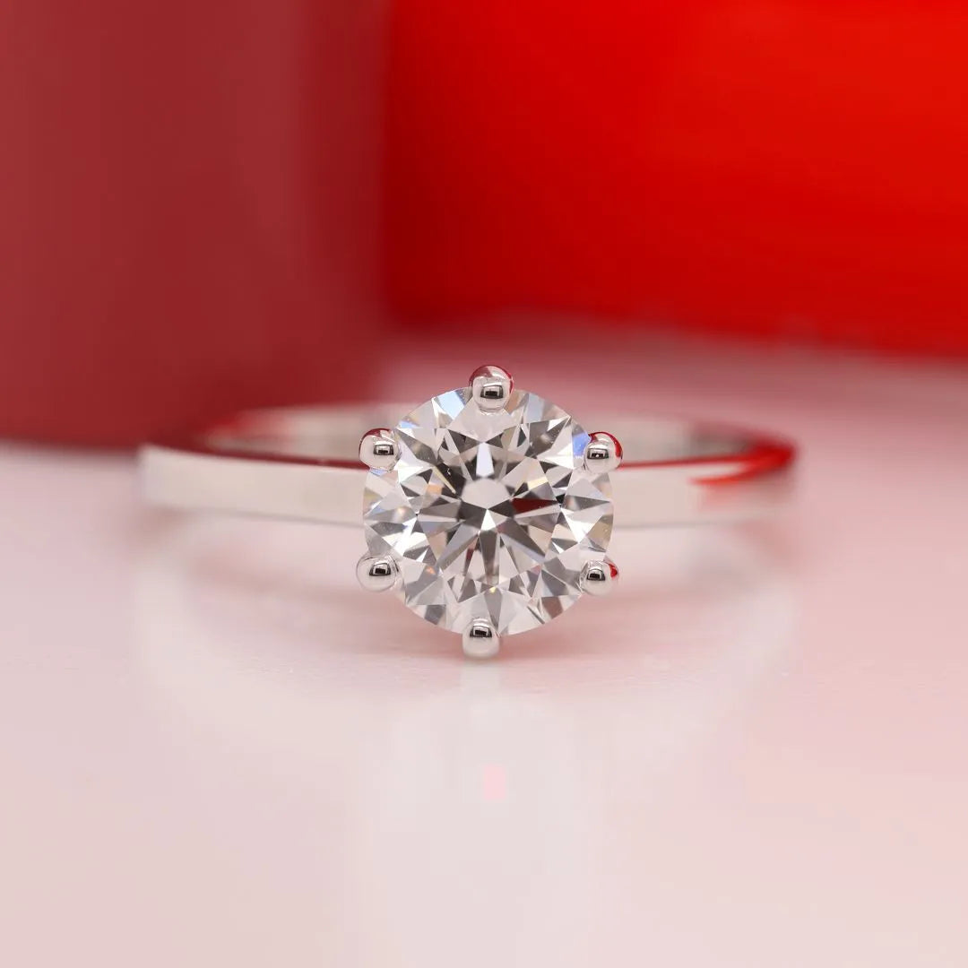 Classic Six Prong Solitaire Ring Fascinating Diamonds