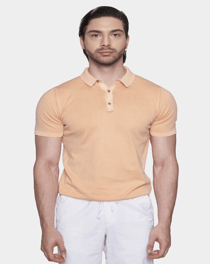 The Mercerized Cotton Polo (Creamsicle Orange) Bright Moons